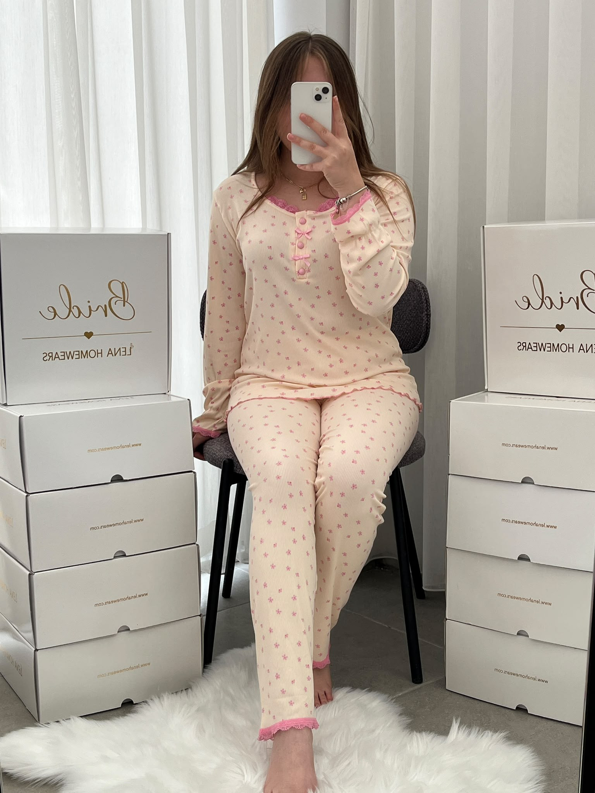 Mini Papatya 4'lü Pijama & Çamaşır Seti