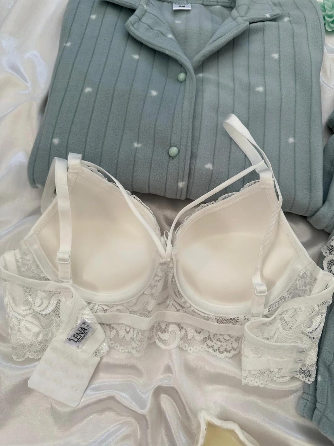 Mint Yeşil Kalpli Dörtlü Polar Pijama Seti