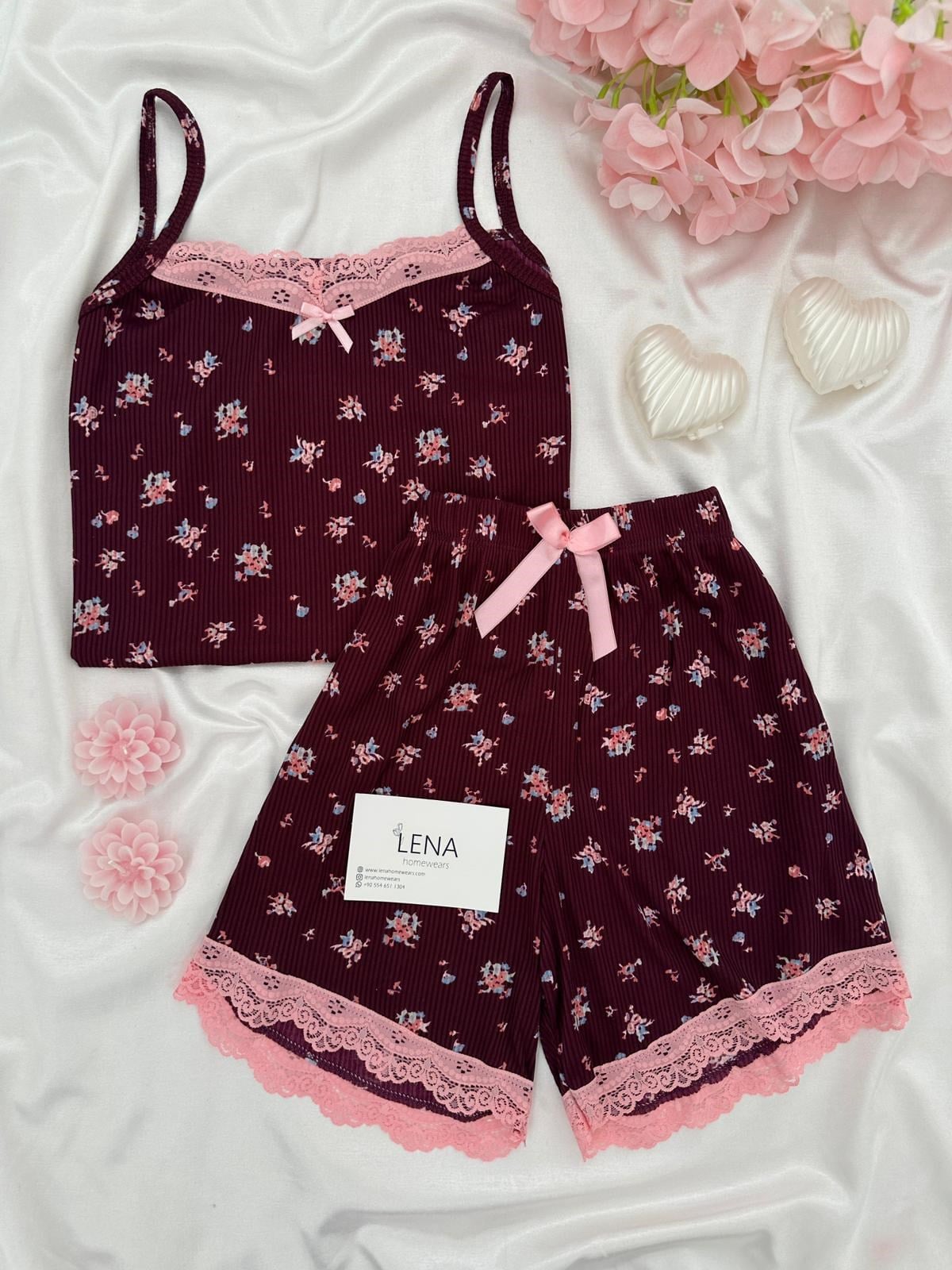 Mürdüm Cares Şortlu Pijama Takımı