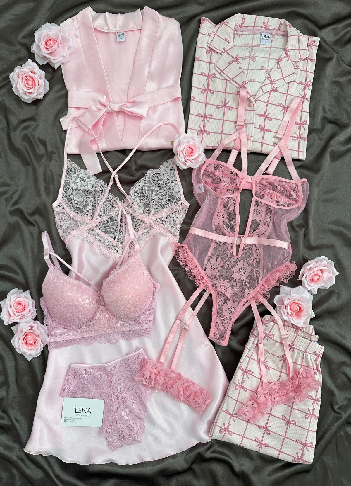 Pembe Pandora 7'li Çeyiz Seti