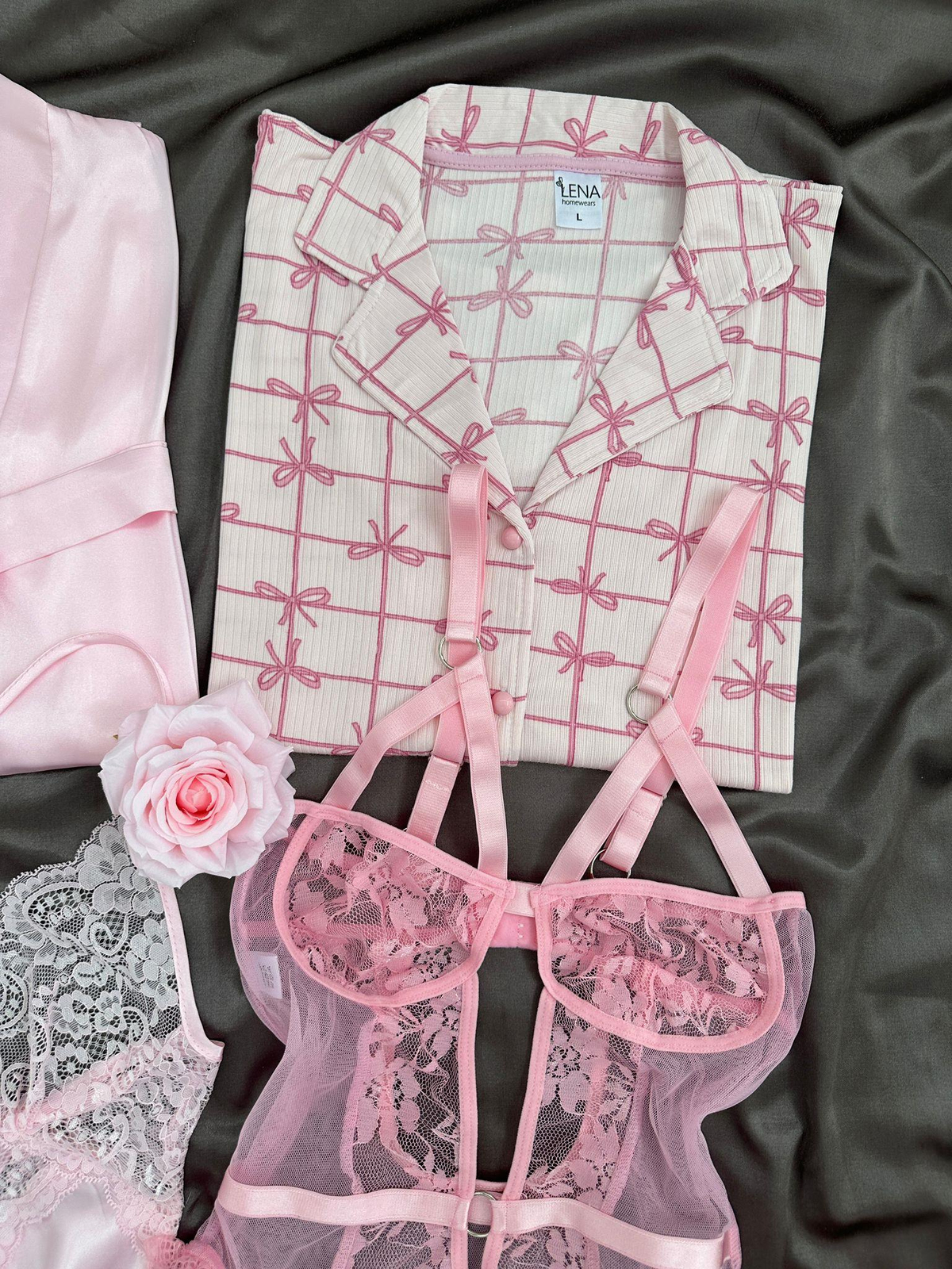 Pembe Pandora 7'li Çeyiz Seti