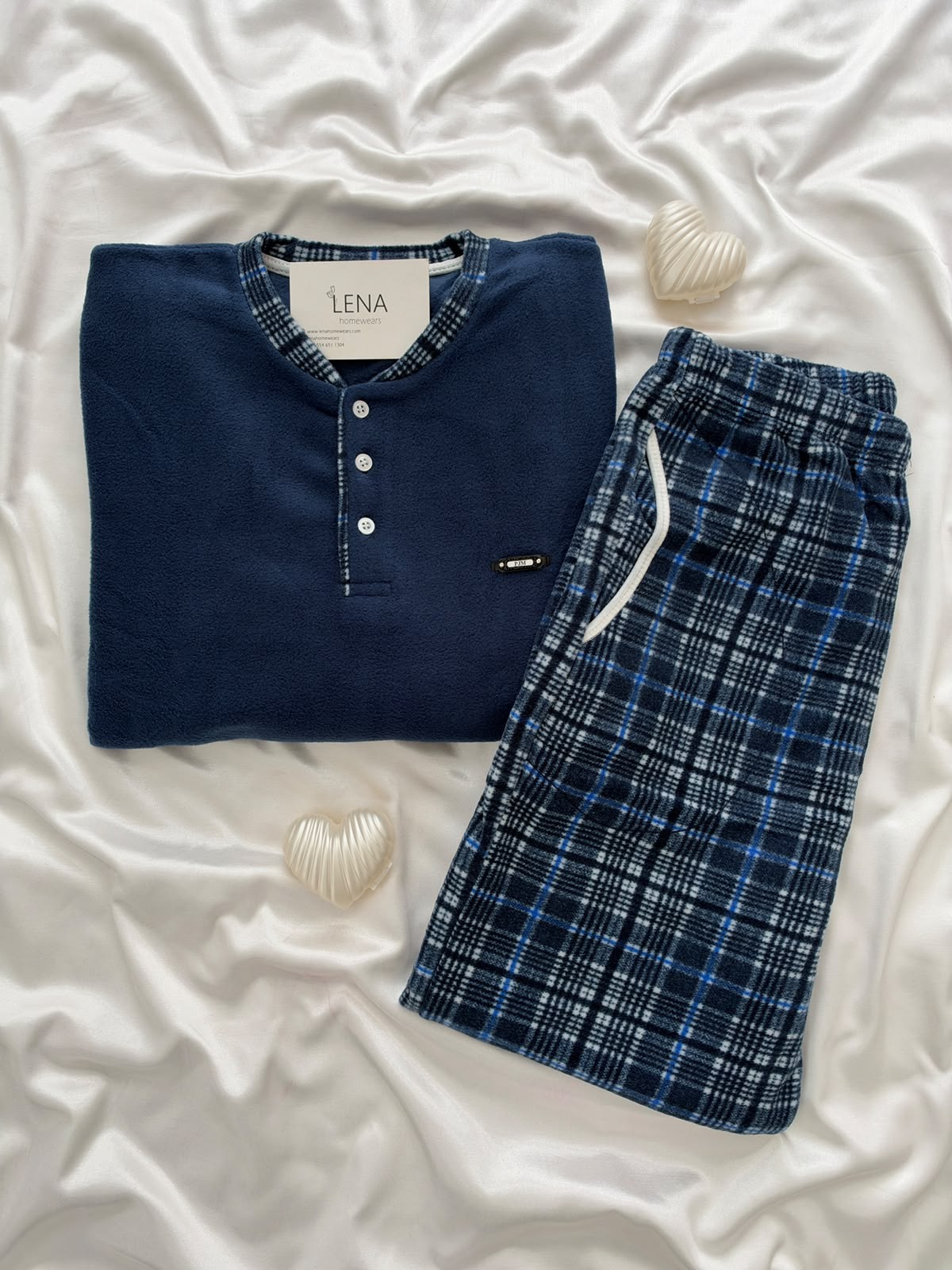 Relax Ekose Polar Erkek Uzun kollu Pijama Takımı