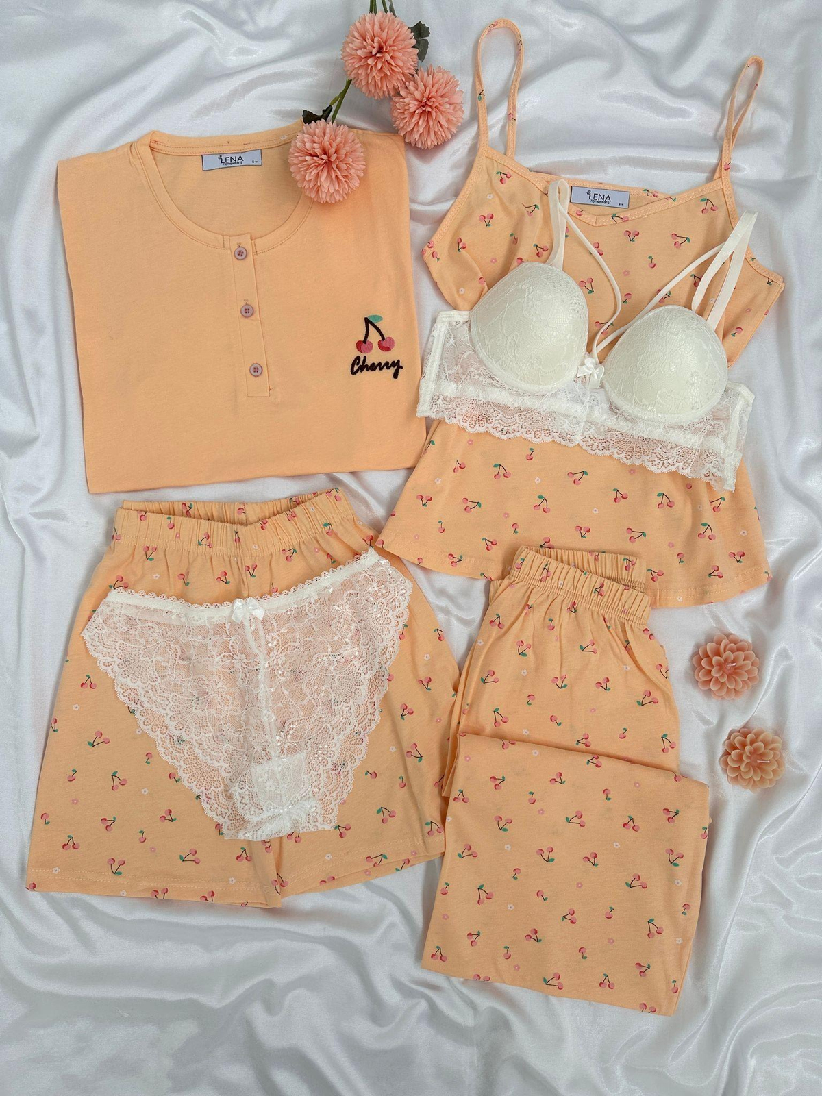 Somon Cheryy 6’lı Pijama Seti 