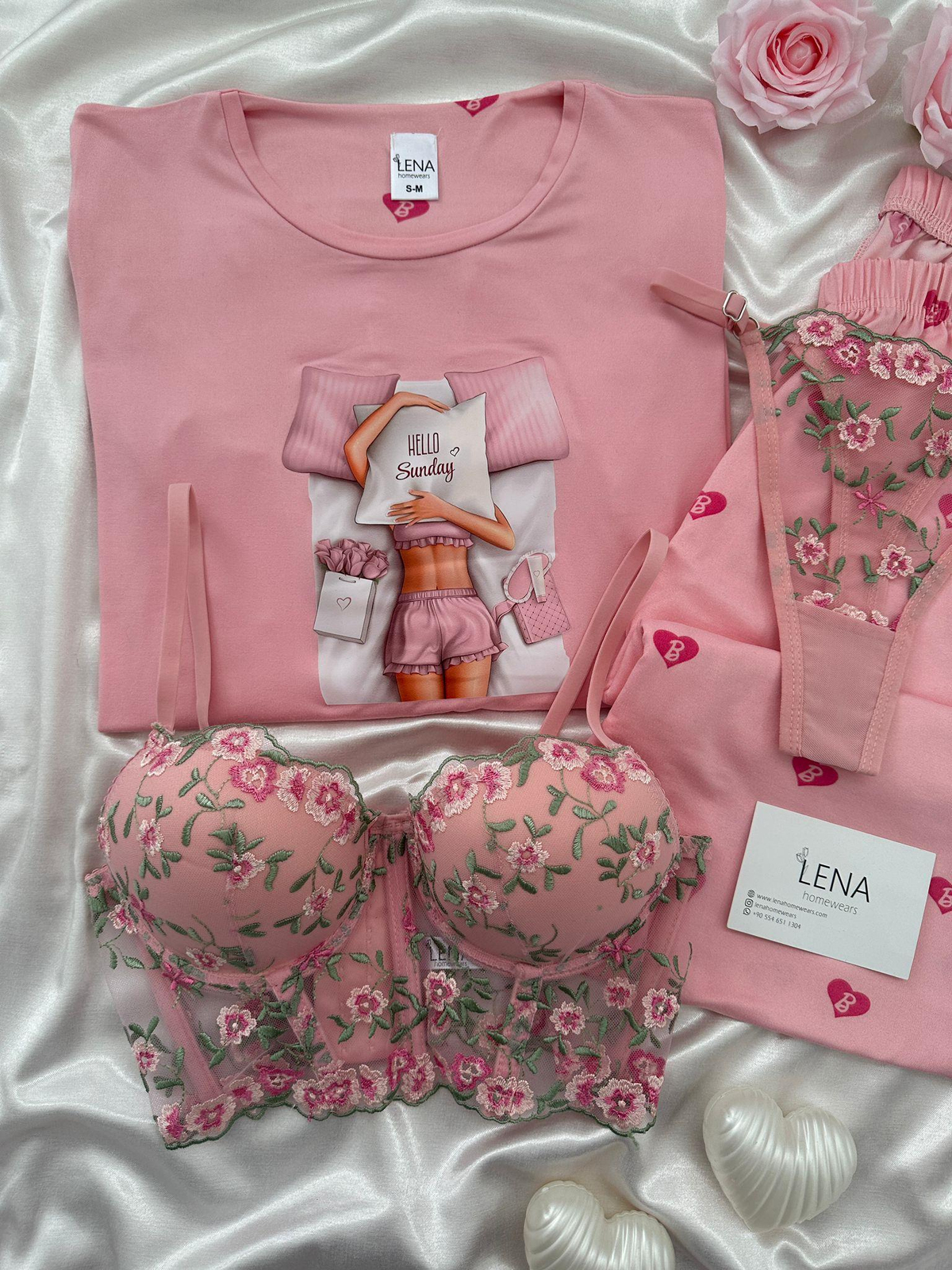 Uyuyan Güzel Dörtlü Pijama Seti 