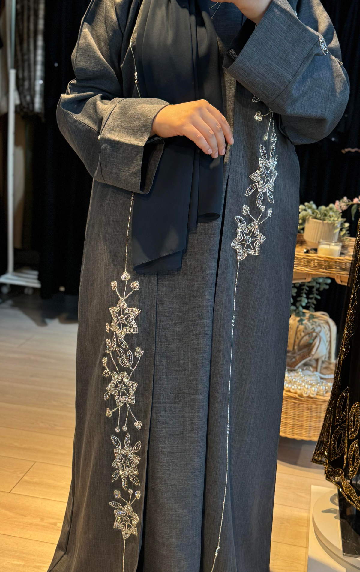 Içlik şal abaya keten takım