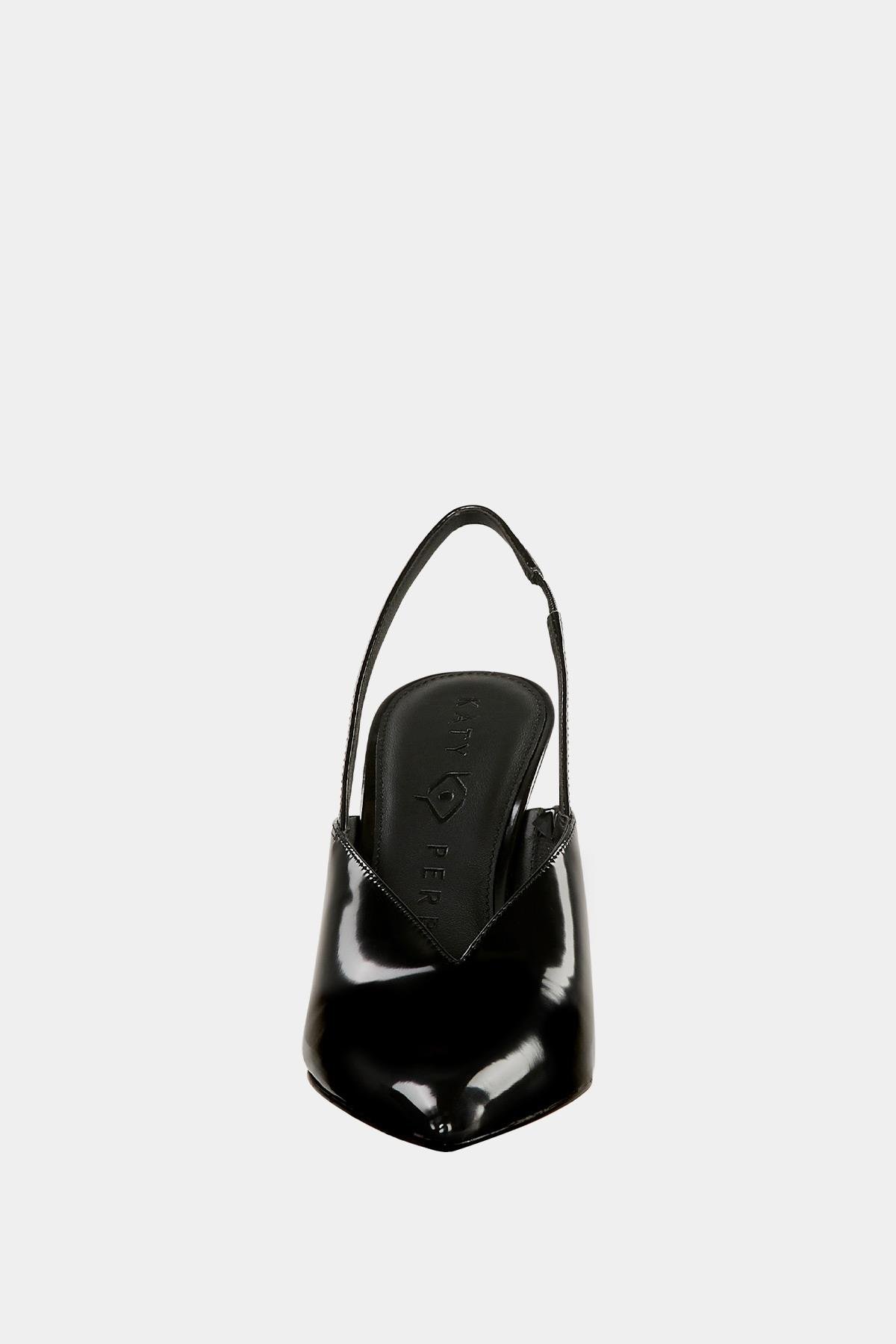 The Trendygurl Slingback Wedge Kadın Siyah Dolgu Topuk Sandalet