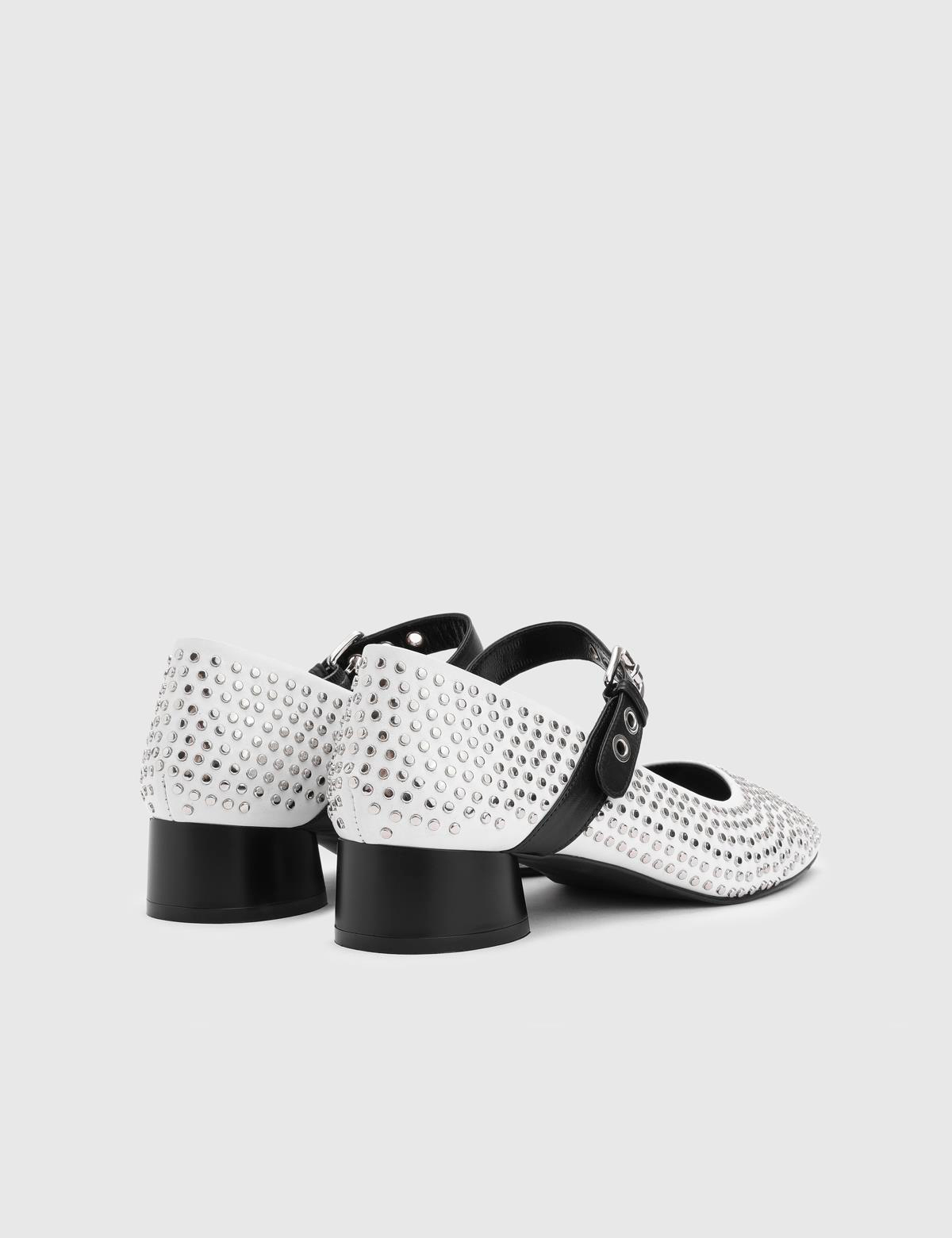 Govert White Leather Women's Pump