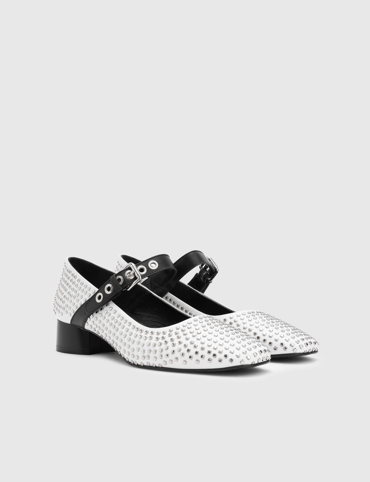 Govert White Leather Women's Pump