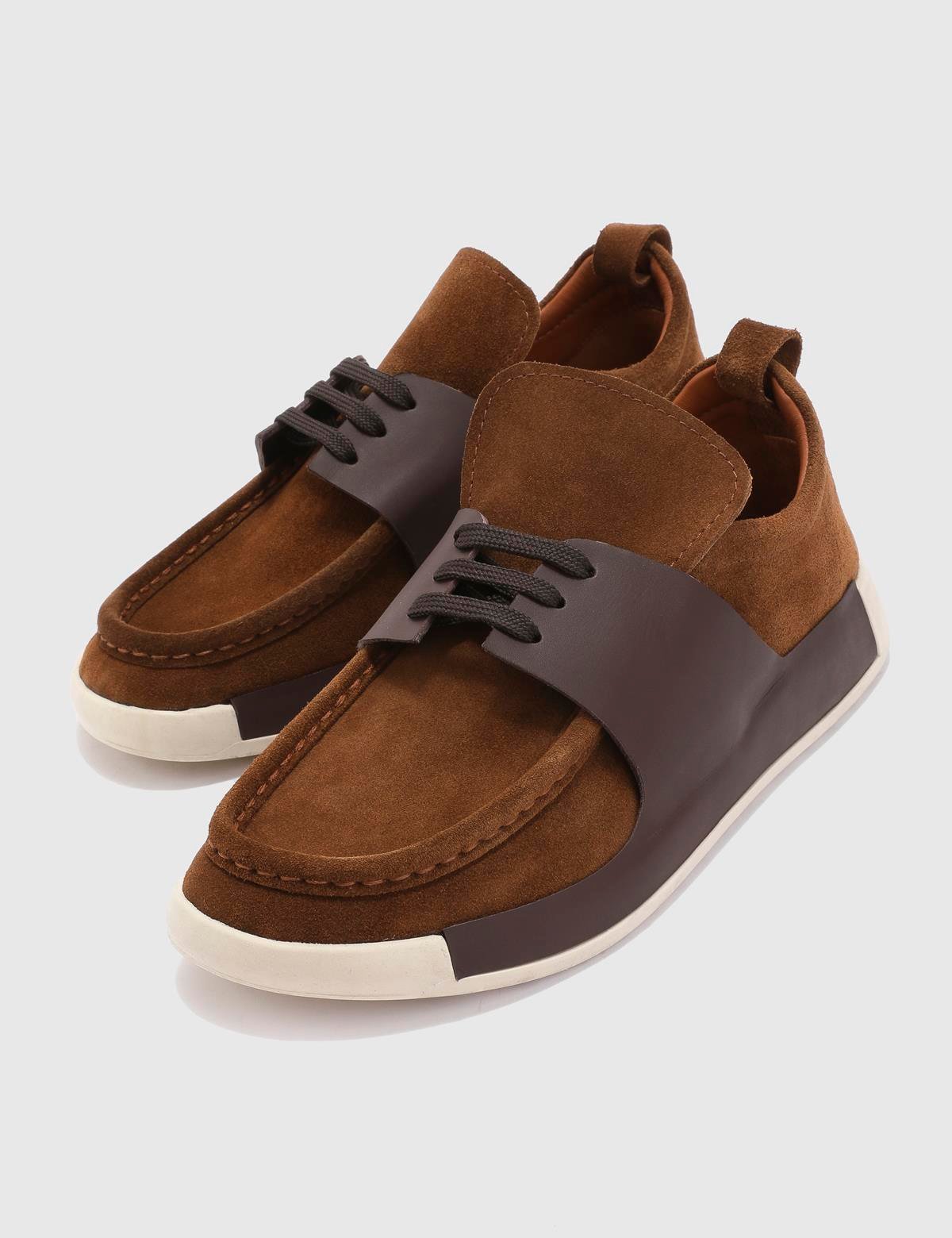 Modric Saddle Brown Suede Leather Men's Oxford