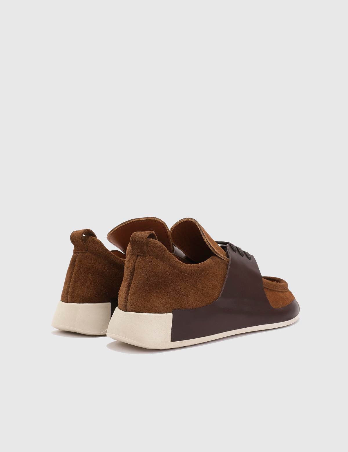 Modric Saddle Brown Suede Leather Men's Oxford