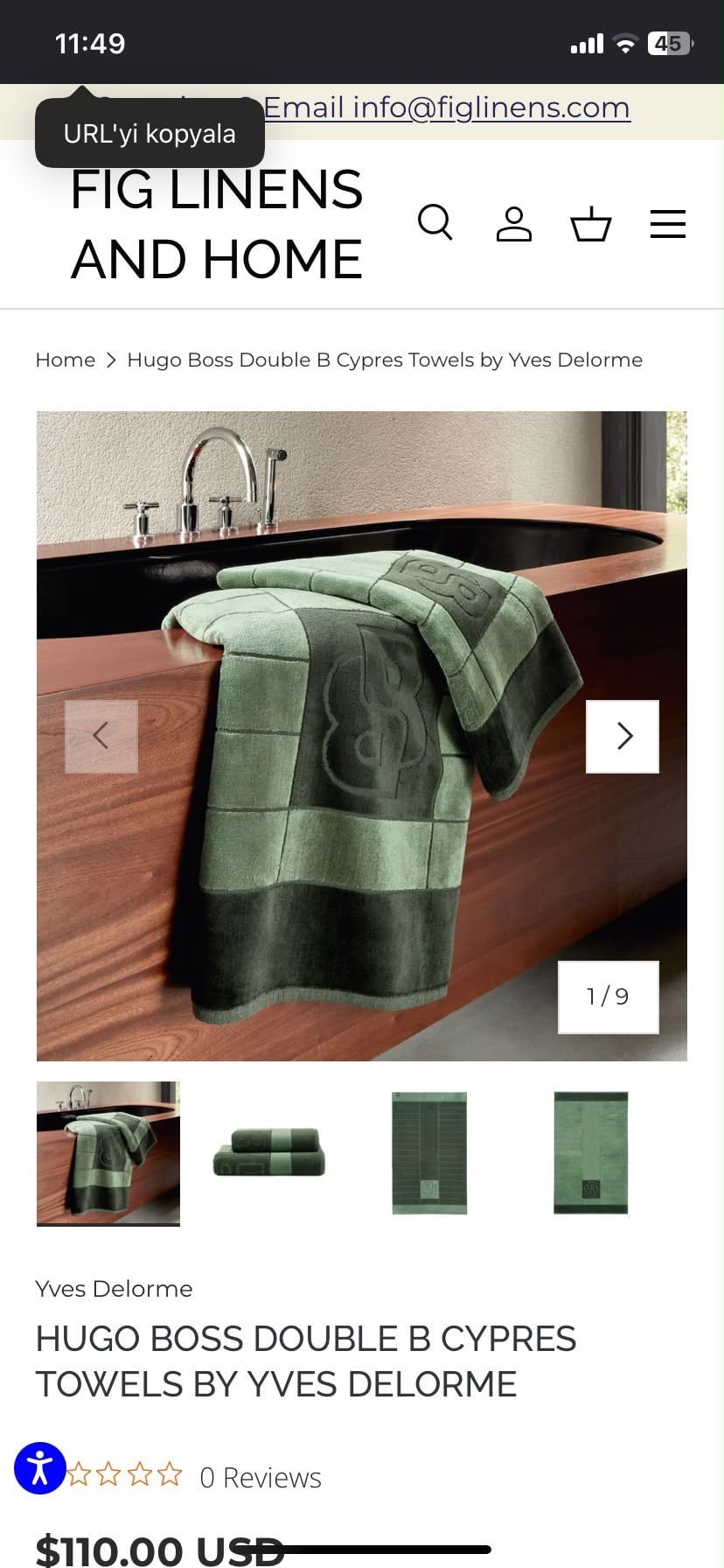 b.s.s. banyo havlusu