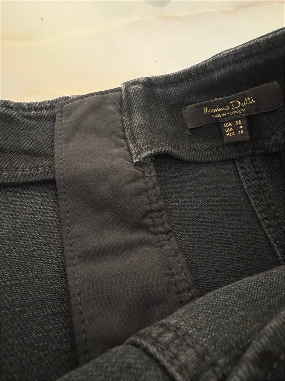 M.D denim midi etek