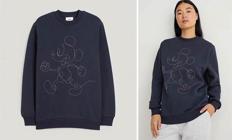 mıcky mouse  bisiklet yaka sweatshirt 