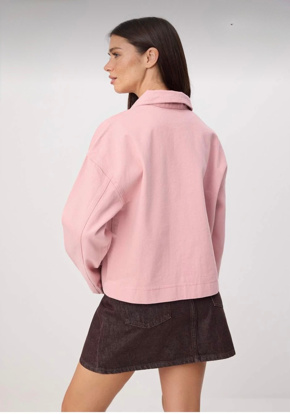 PEMBE JEAN CEKET
