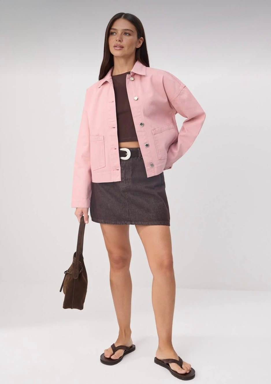 PEMBE JEAN CEKET