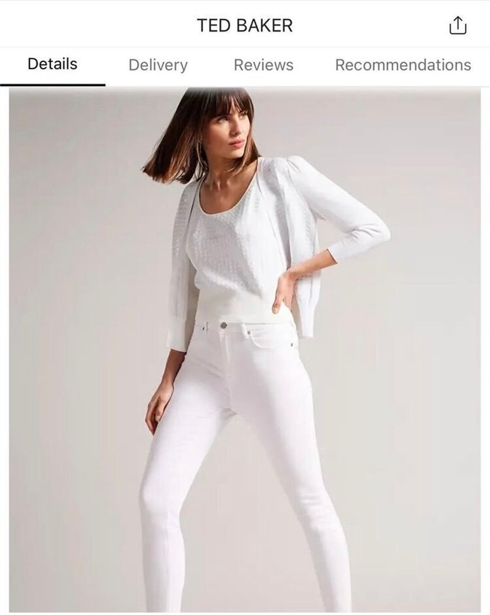 Ted Baker beyaz jean