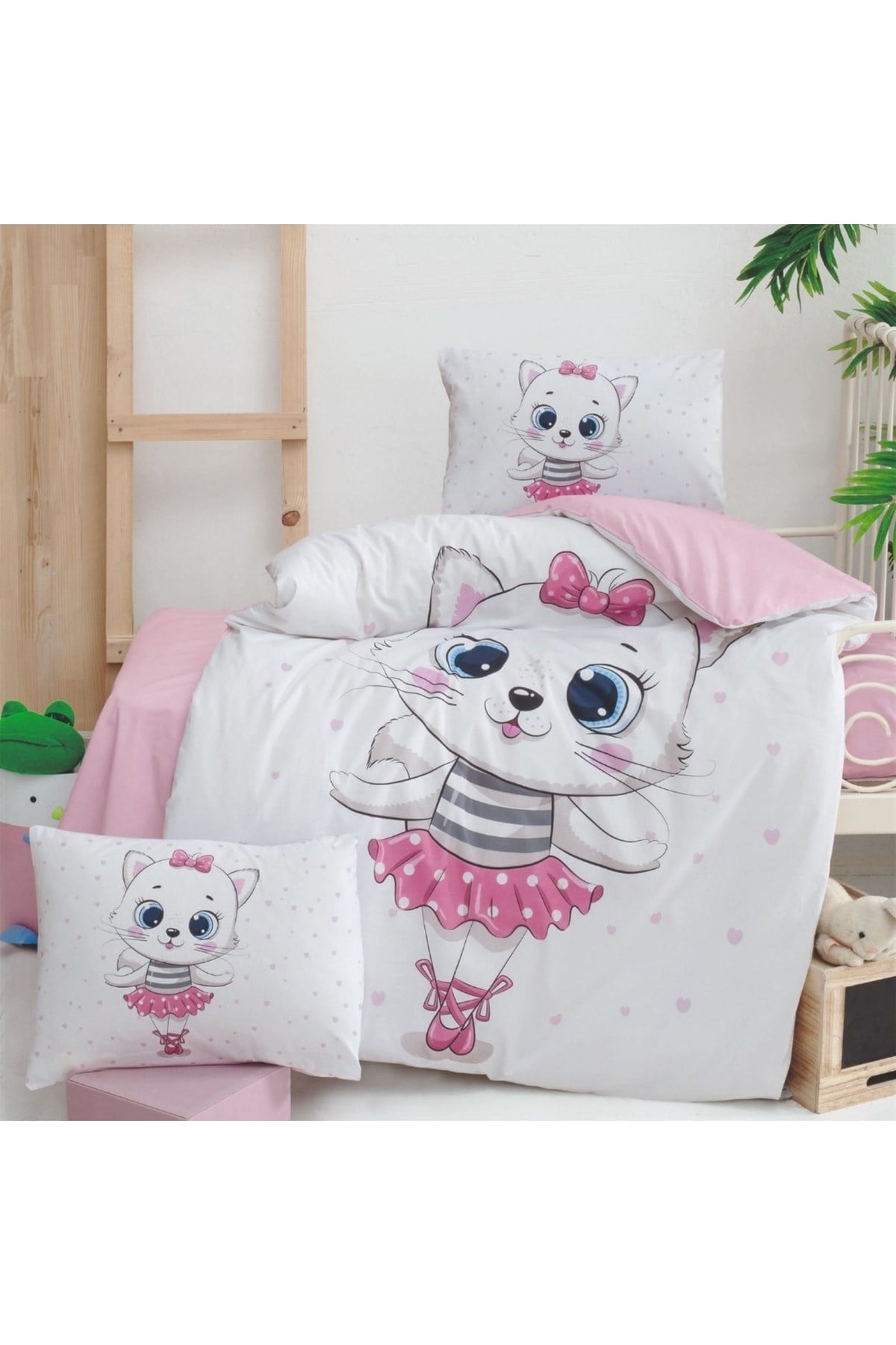BEBEK CUTE TAVŞANLI %100 PAMUK NEVRESİM SETİ 100*150 CM NEVRESİM TAKIMI