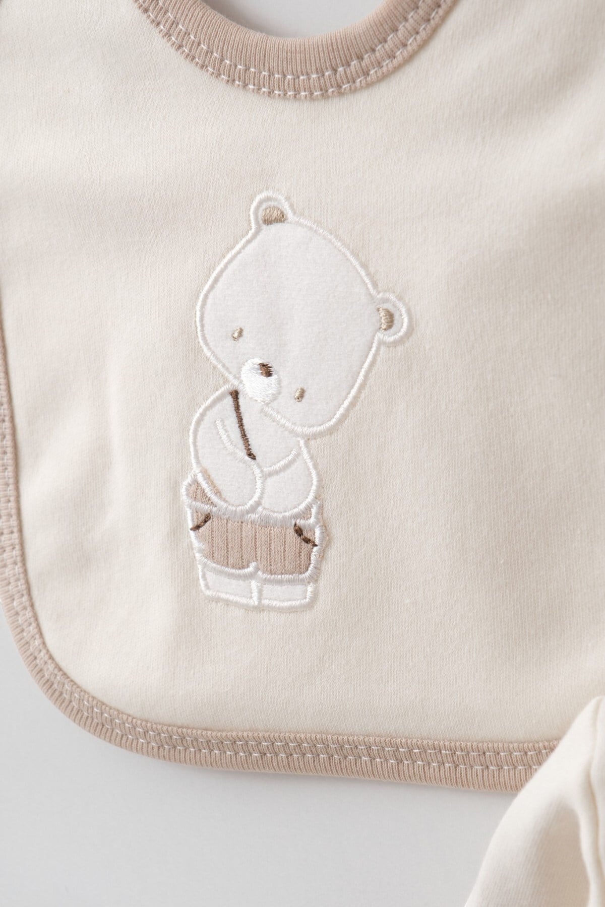 ERKEK BEBEK CUTE BEAR %100 PAMUK 0-3 AY 5'Lİ YENİDOĞAN HASTANE ÇIKIŞI ZIBIN SETİ