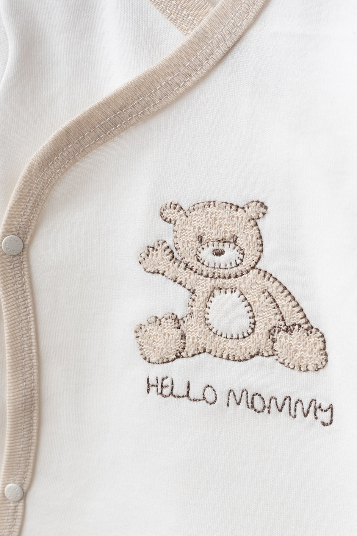 ERKEK BEBEK HELLO MOMMY NAKIŞLI AYICIKLI 0-3 AY 10'LU YENİDOĞAN HASTANE ÇIKIŞI ZIBIN SETİ KUTULU