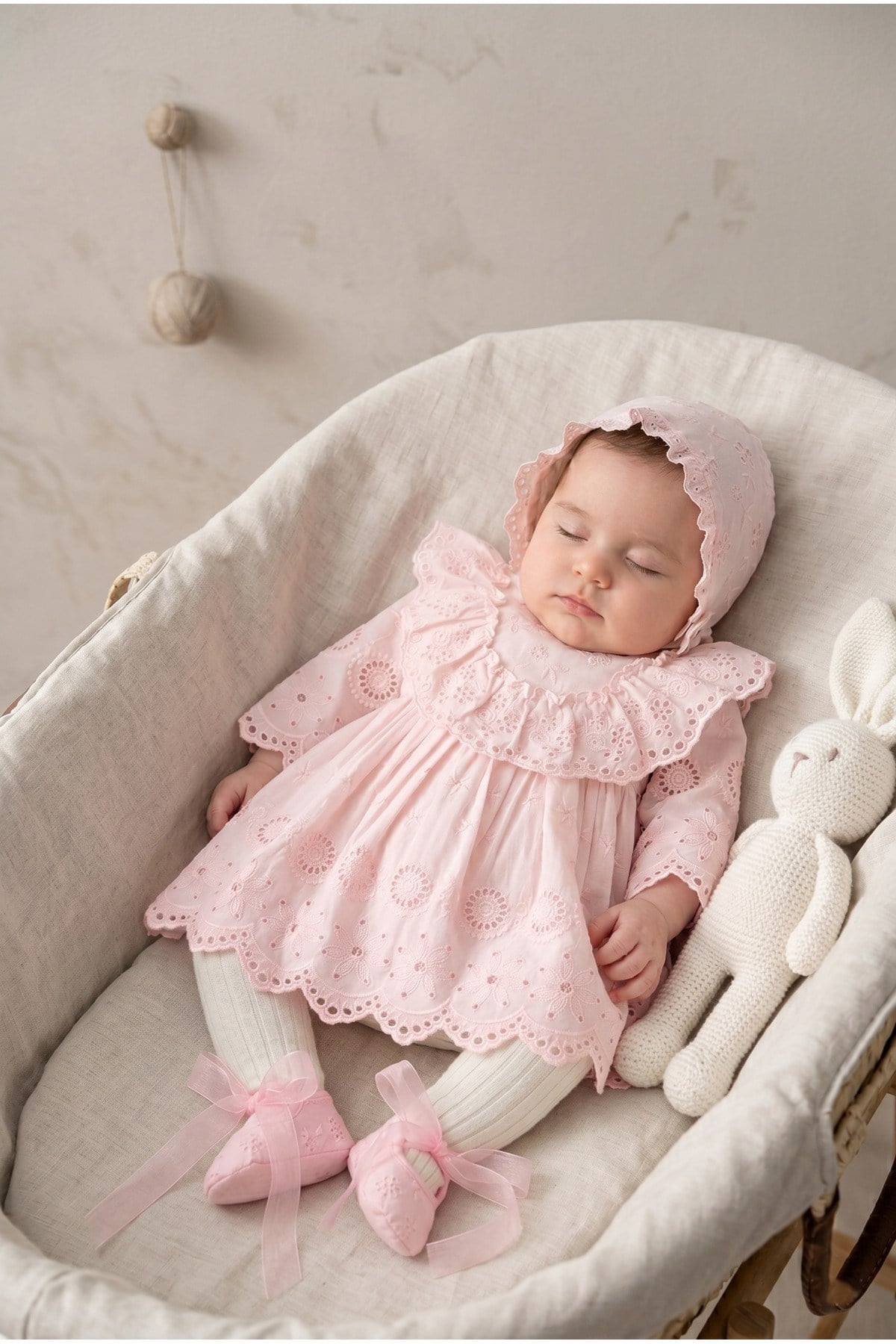 KIZ BEBEK LOTUS 4'LÜ PREMİUM 4'LÜ %100 PAMUK METLÜT SETİ 0-3/3-6 AY YENİDOĞAN KIZ BEBEK