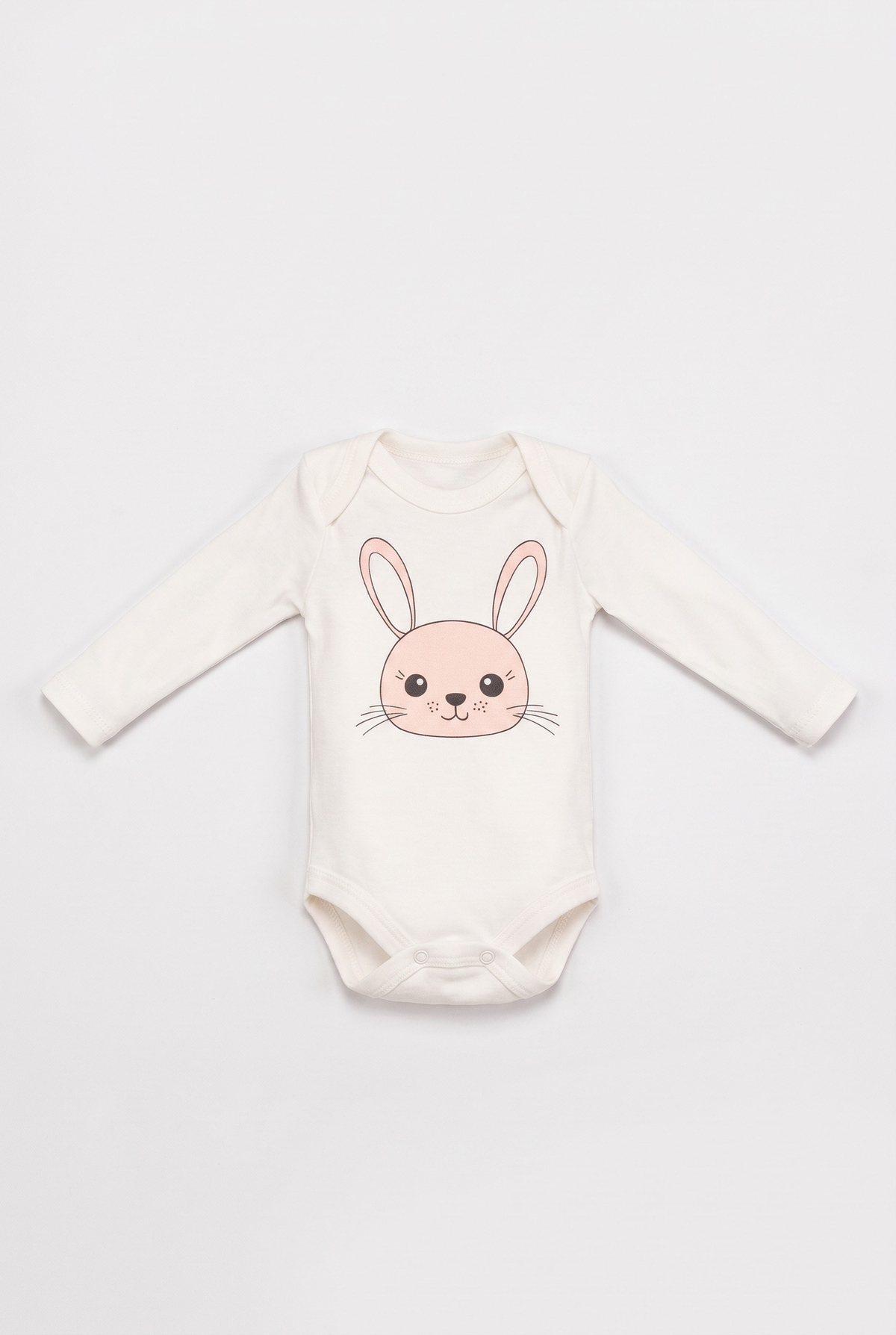 Kız Bebek Tavşan Kulaklı Kapüşonlu 3'lü Bodyli Bebek Takımı