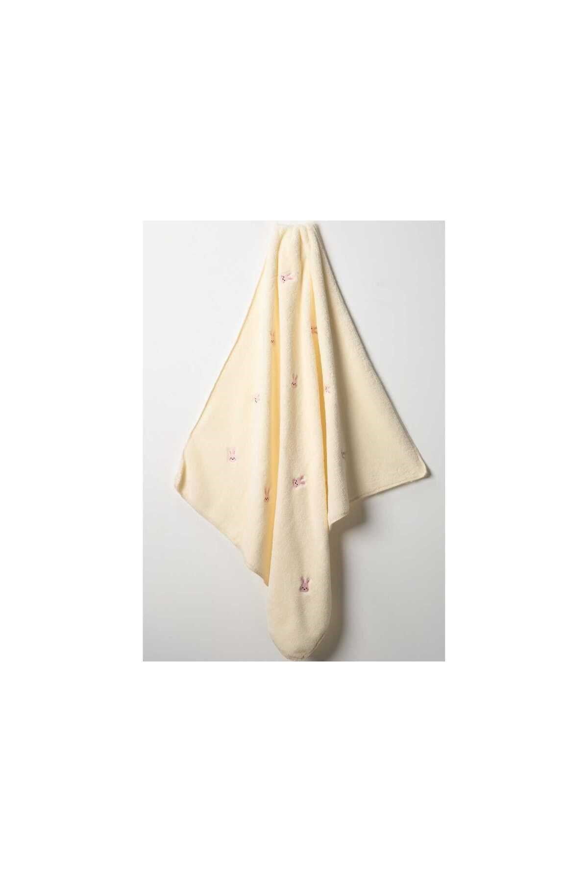 TAVŞAN NAKIŞLI WELSOFT 90*100 CM BEBEK BATTANİYESİ