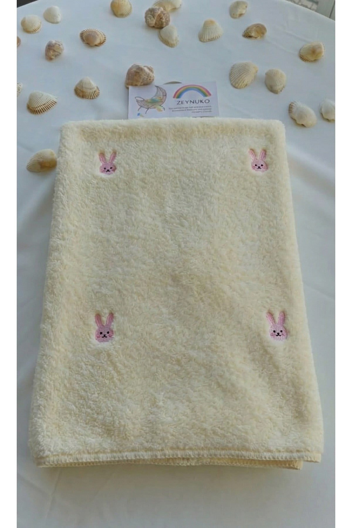 TAVŞAN NAKIŞLI WELSOFT 90*100 CM BEBEK BATTANİYESİ