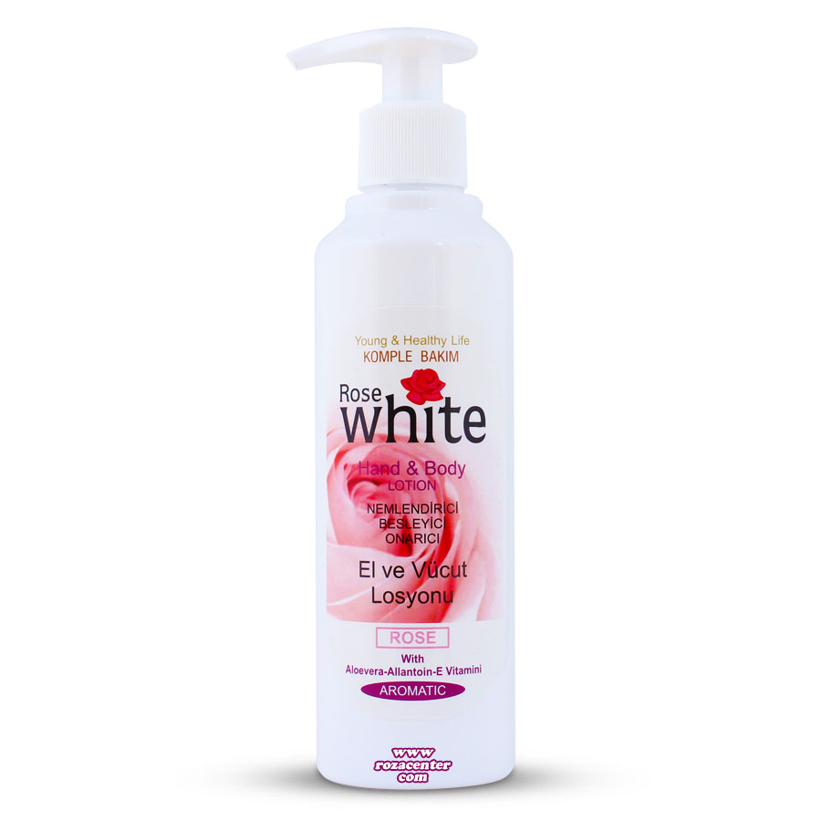 E Vitaminli El ve Vücut Gül Losyonu 200 ml -Whiterose Isparta