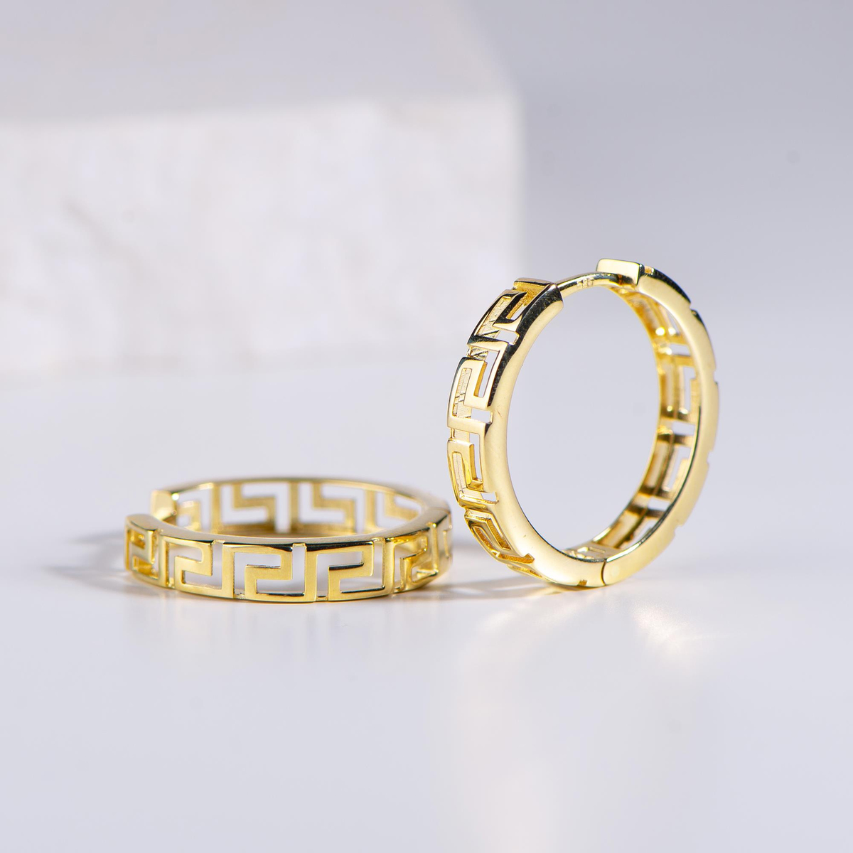 14 Ayar Altın Halka Küpe