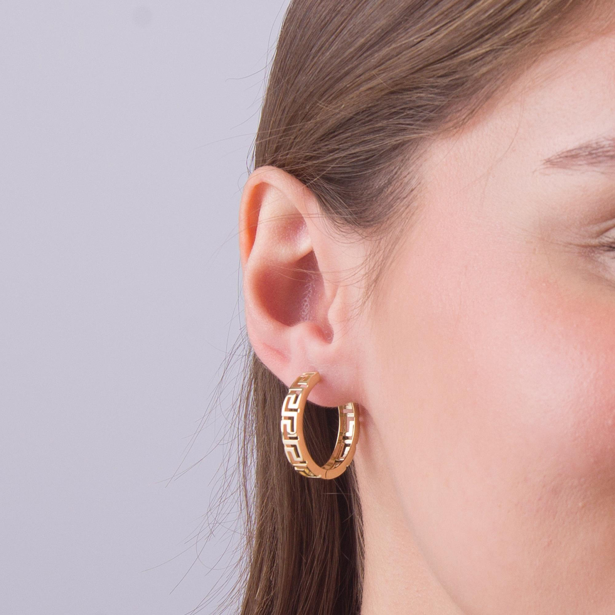 14 Ayar Altın Halka Küpe