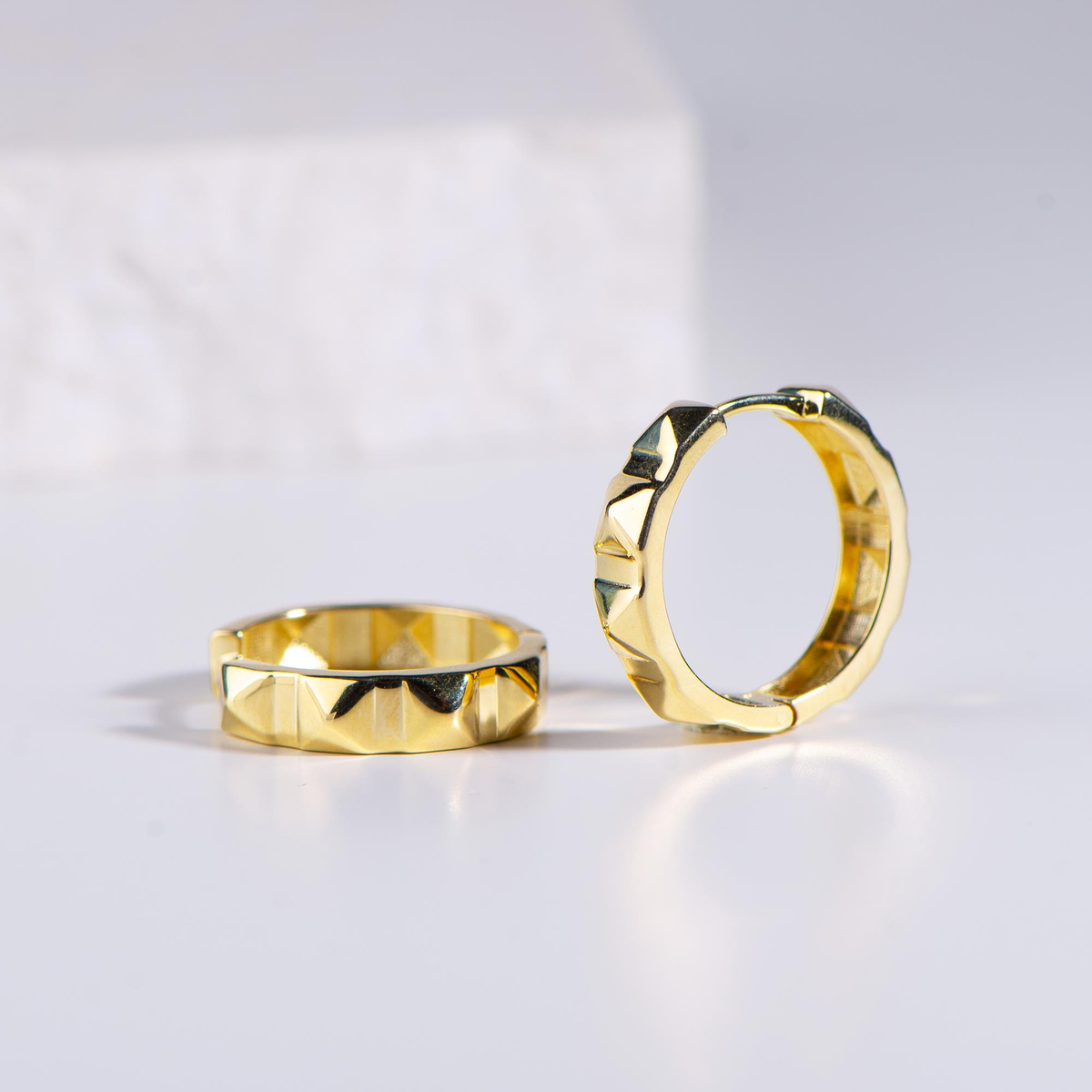 14 Ayar Altın Halka Küpe