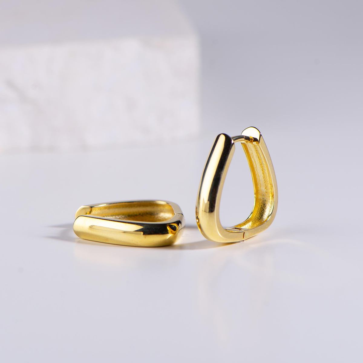 14 Ayar Altın Halka Küpe