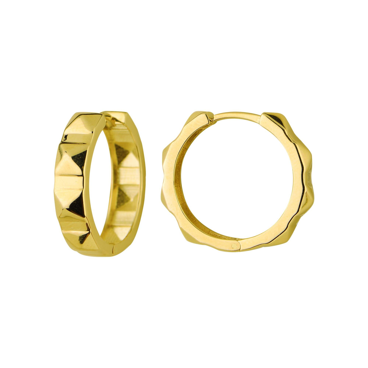 14 Ayar Altın Halka Küpe