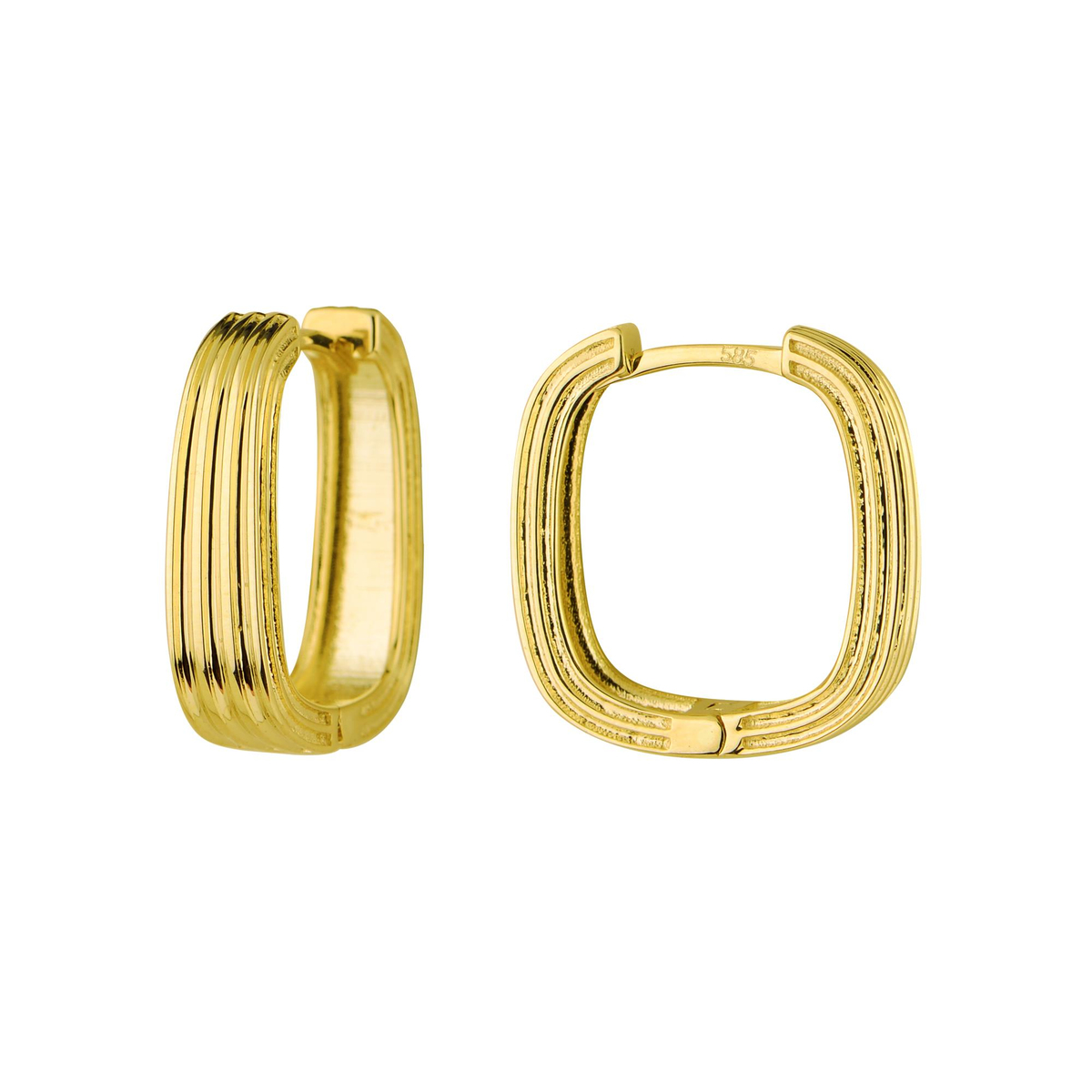 14 Ayar Altın Halka Küpe