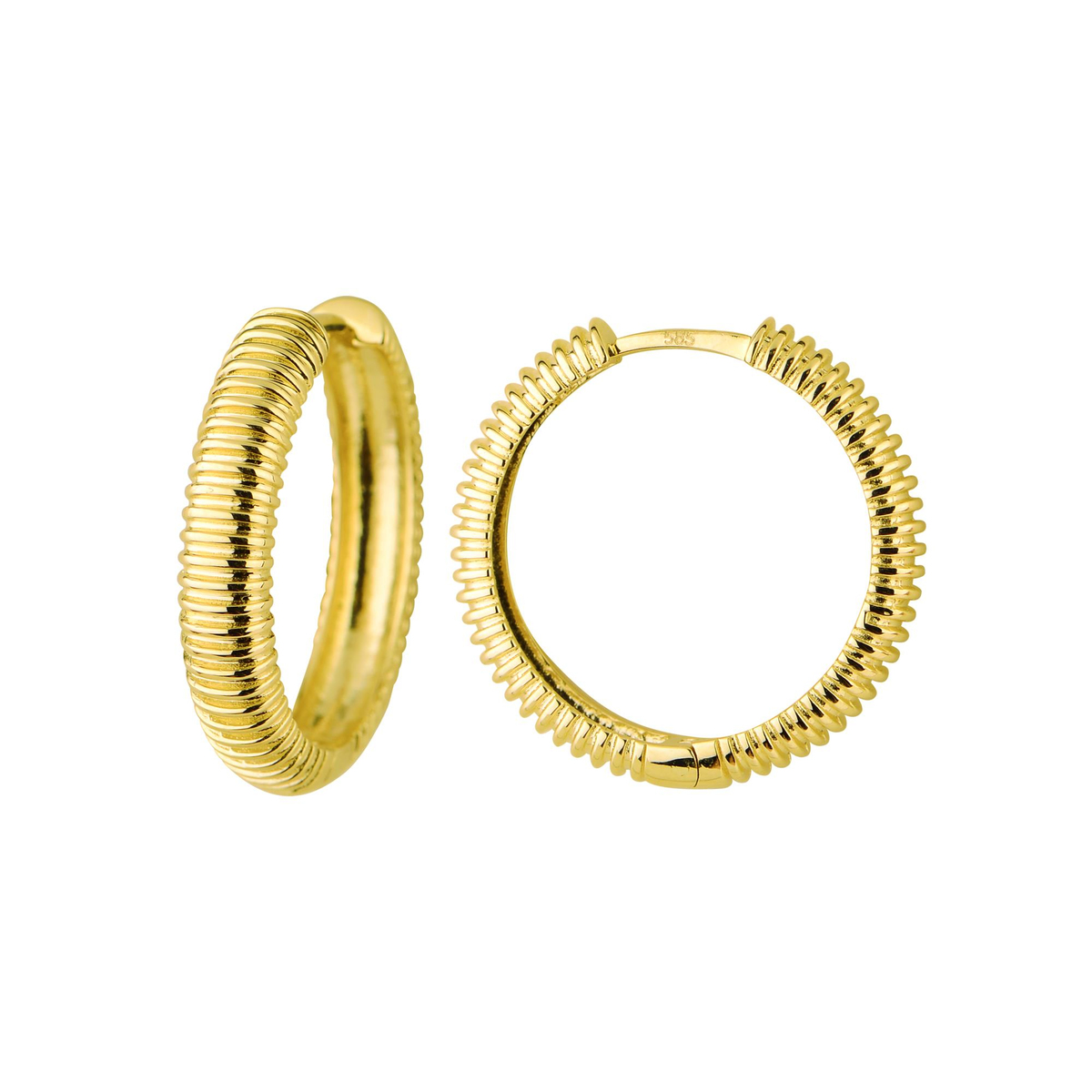 14 Ayar Altın Halka Küpe