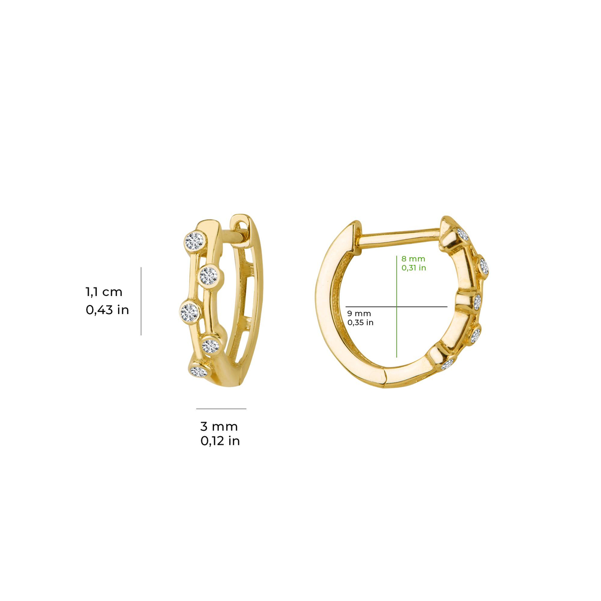 14 Ayar Altın Küpe