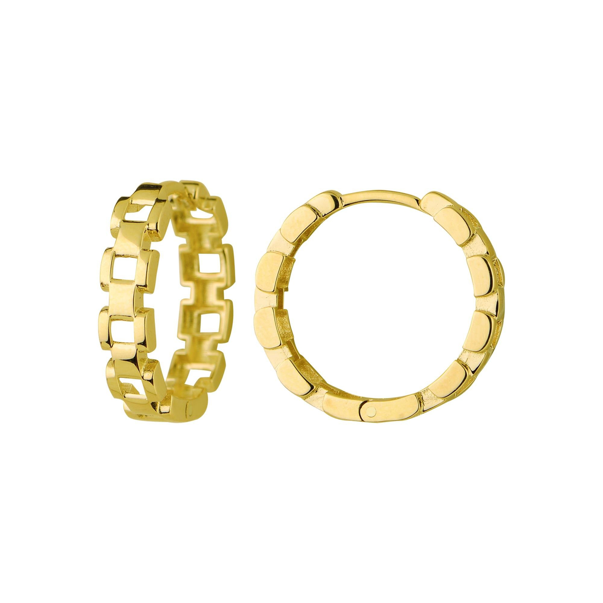 14 Ayar Altın Halka Küpe