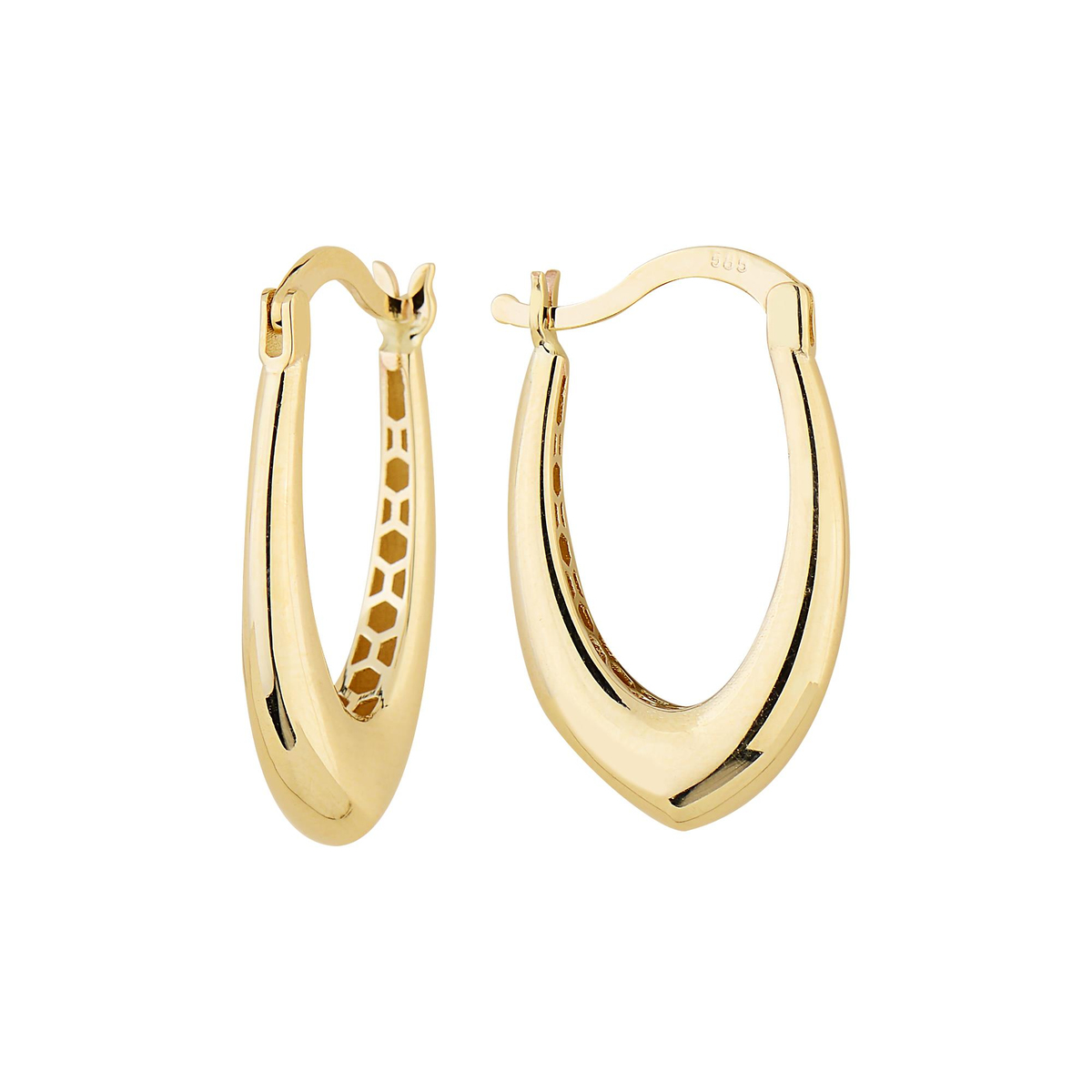 14 Ayar İtalyan Damla Halka Küpe