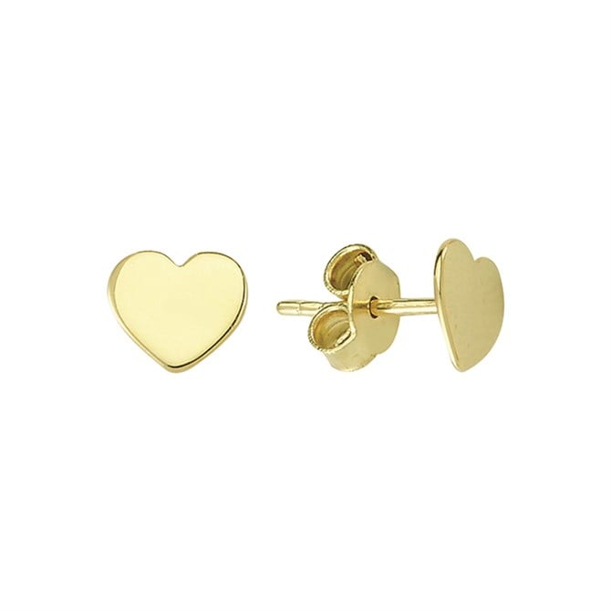 14 Ayar Altın Kalp Küpe