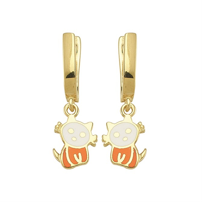 14 Ayar Sallantılı ve Taşlı Sallantılı Model Altın Küpe