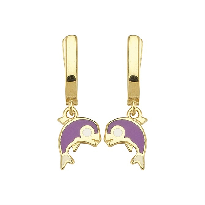 14 Ayar Sallantılı ve Taşlı Sallantılı Model Altın Küpe