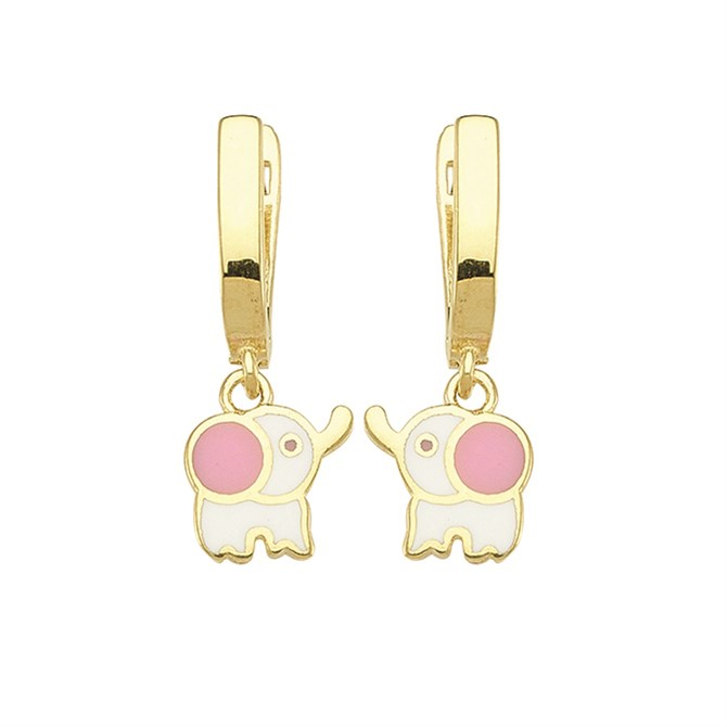 14 Ayar Sallantılı ve Taşlı Sallantılı Model Altın Küpe