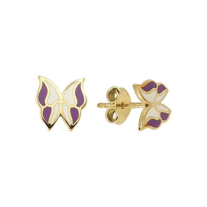 14 Ayar Altın Kelebek Küpe