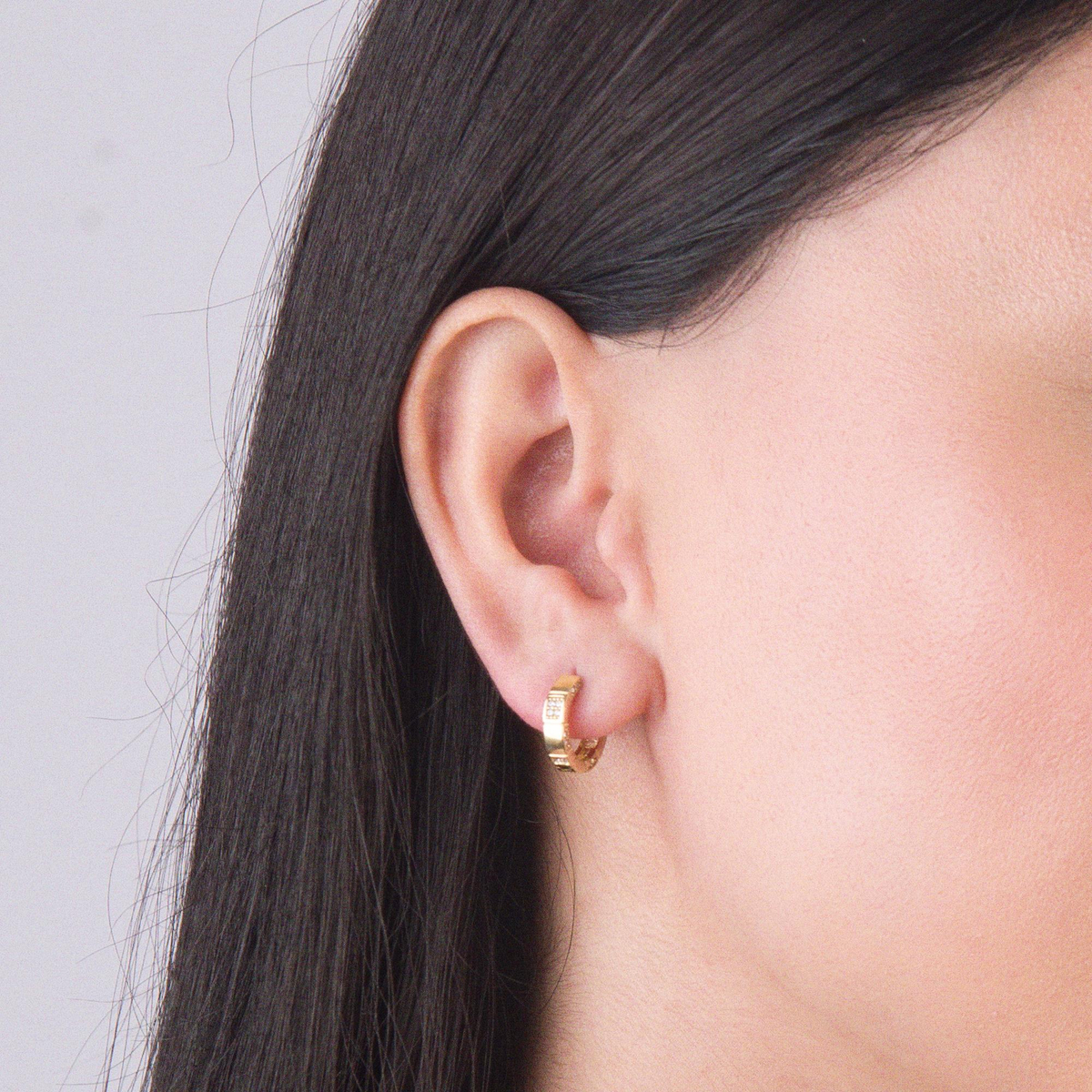 14 Ayar Halka Altın Küpe