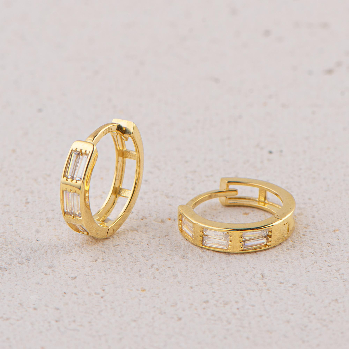 14 Ayar Halka Altın Küpe