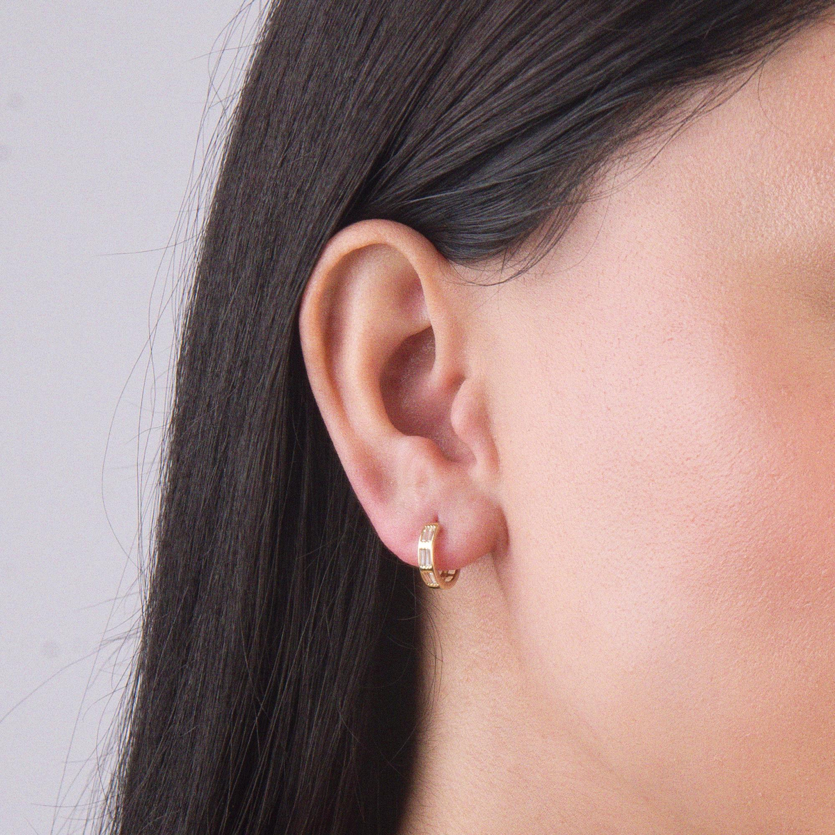 14 Ayar Halka Altın Küpe