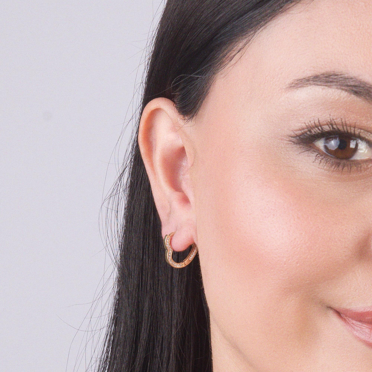 14 Ayar Halka Altın Küpe