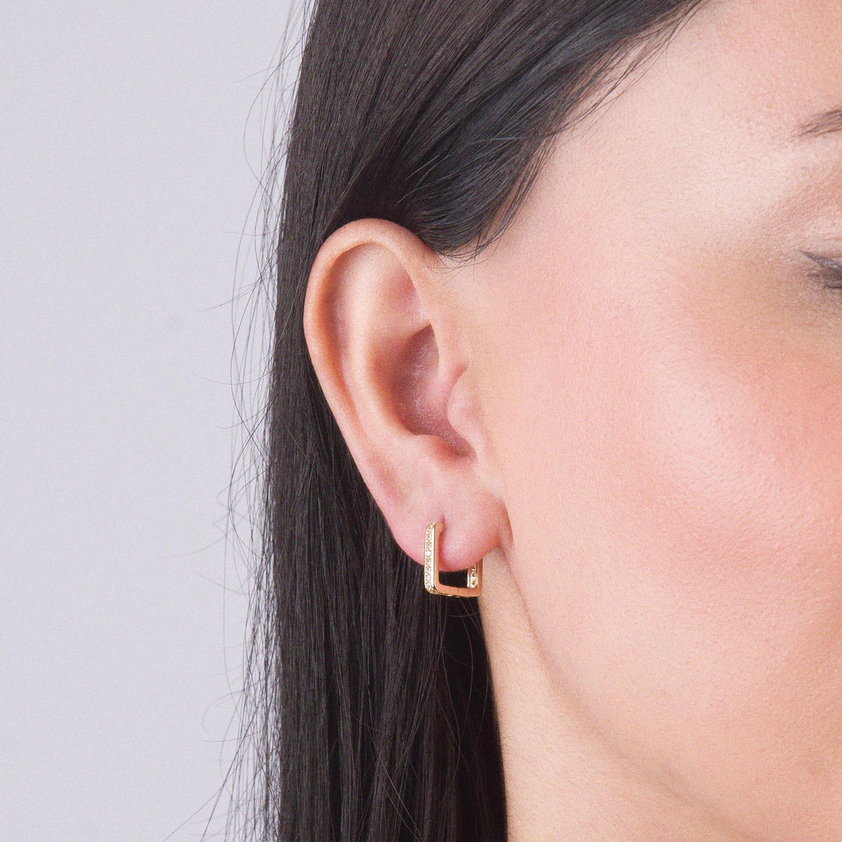 14 Ayar Halka Altın Küpe