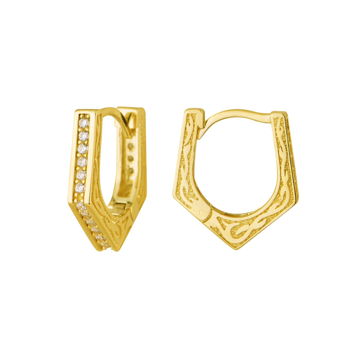 14 Ayar Halka Altın Küpe