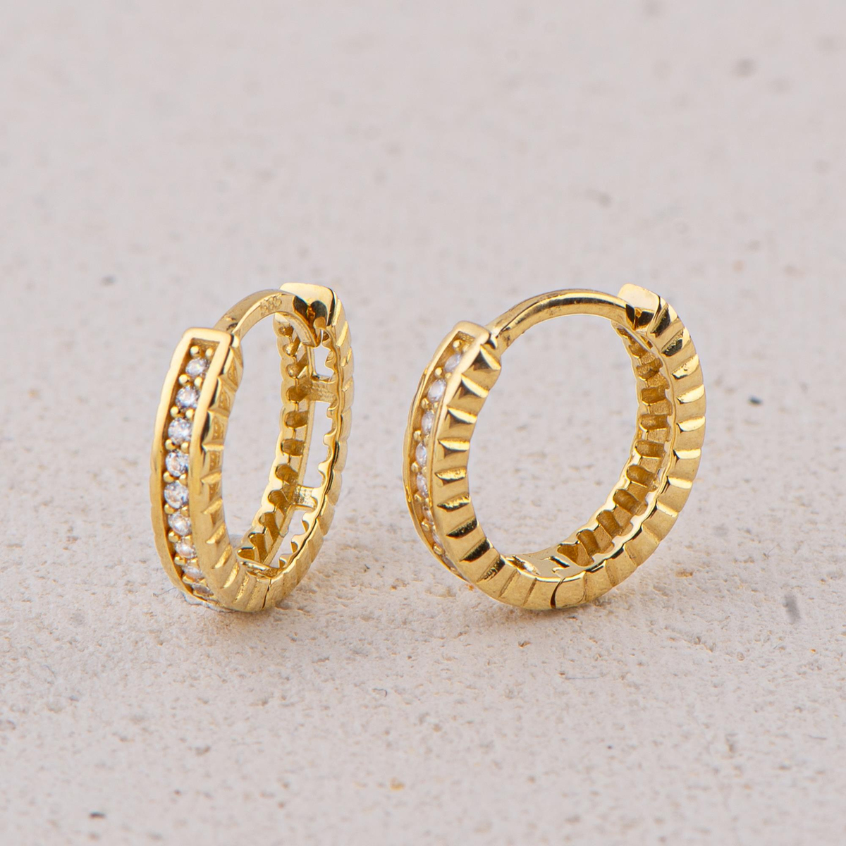 14 Ayar Halka Altın Küpe